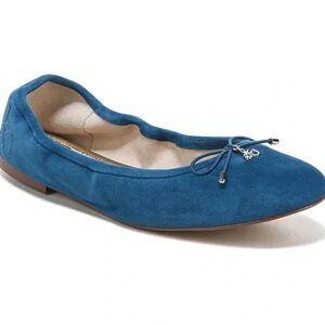 Sam Edelman Blue Suede Ballet Flats